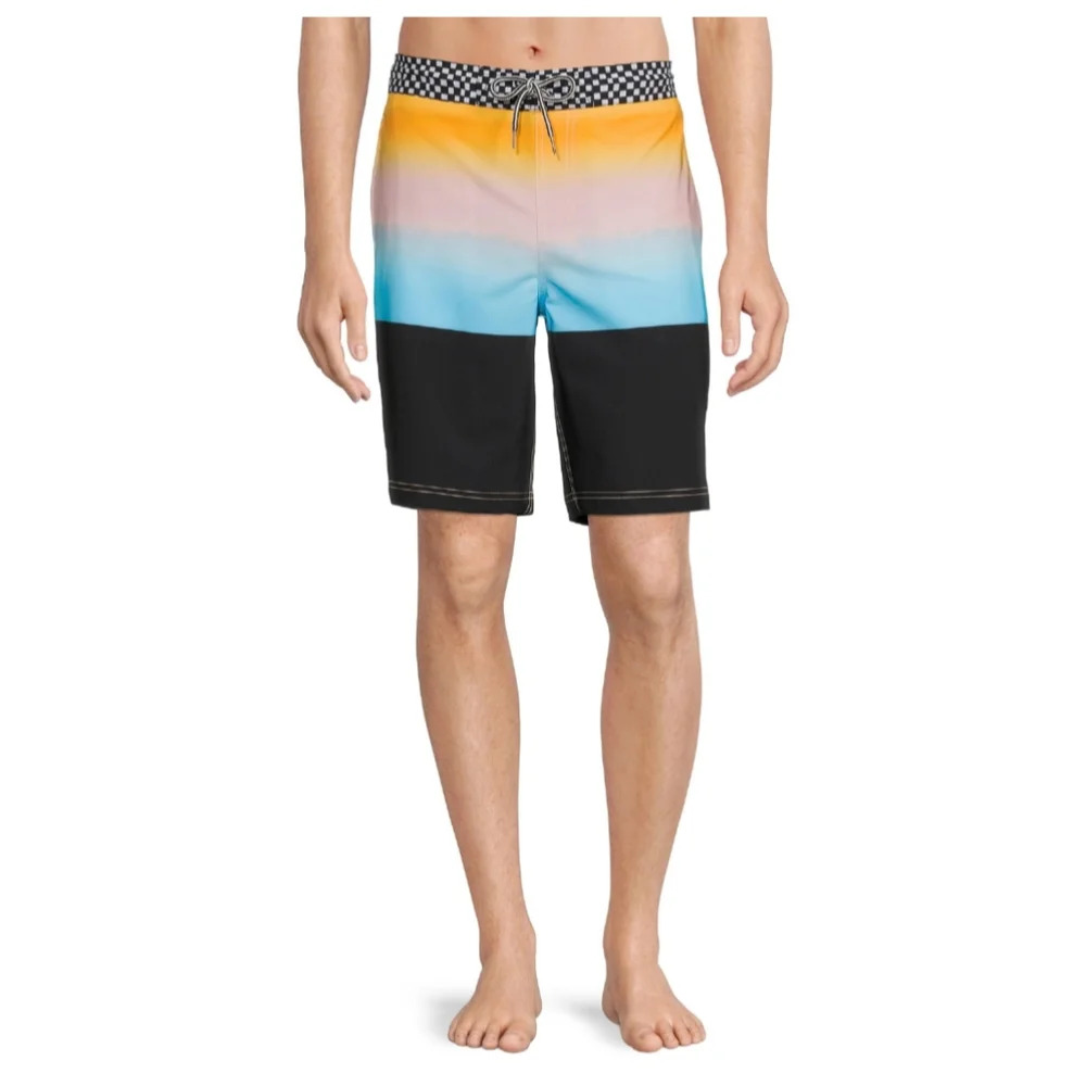 George Men's Size 3XL (48-50) 9" Eboard Shorts Swim Trunks Gradient